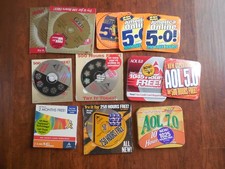 Lot of 24 America Online install discs / disks / 1990s and early 2000s UNUSED