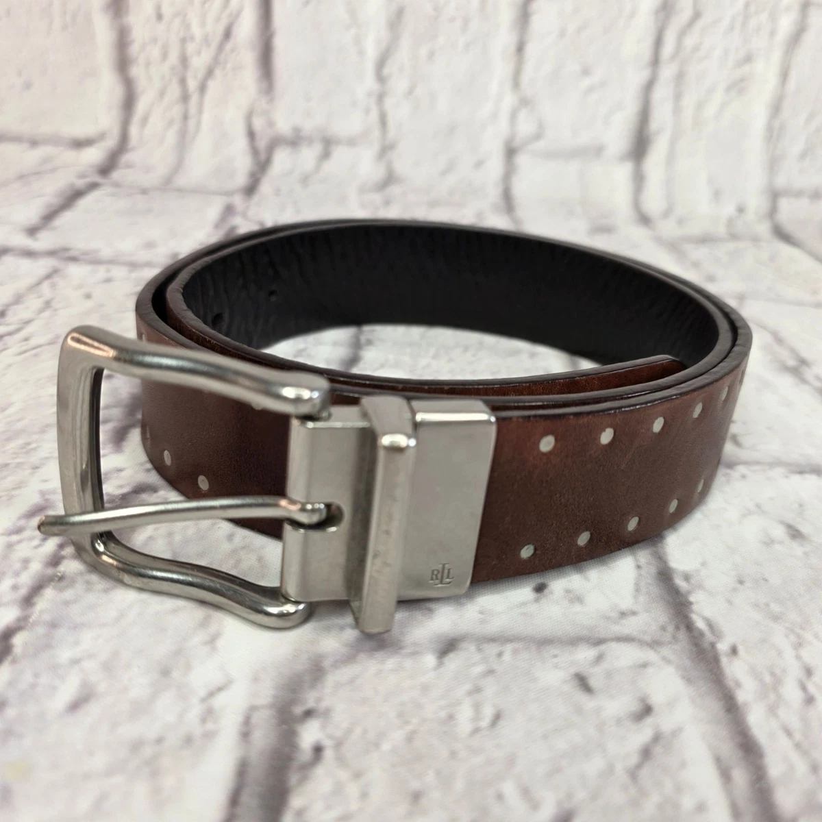 連休限定値引⭐LAUREN RALPH LAUREN シルバー レザー ベルト⑤ Ralph Lauren Silver Belts for Men for sale | eBay