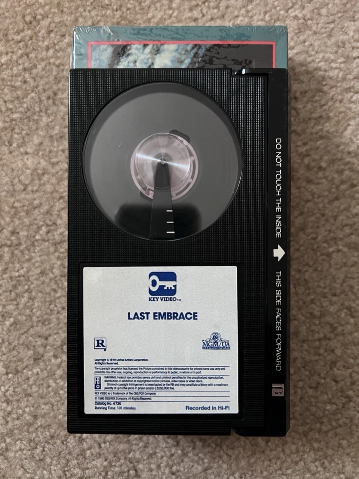 Last Embrace (1979) Betamax Key Video -Tested Roy Scheider Watermarks - Image 4 of 4