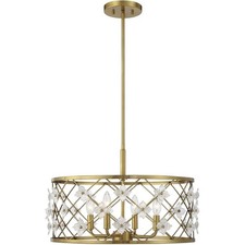 Savoy House Lighting 6-8410-4-322 Bailey Semi-Flush Mount Warm Brass