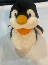 Ganz Webkinz Penguin Plush Stuffed Animal White Black 9" HM132 NO CODE