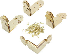1.8X0.75 Inch Vintage Corner Protectors 20Pcs Metal Box Corner Protector Corn