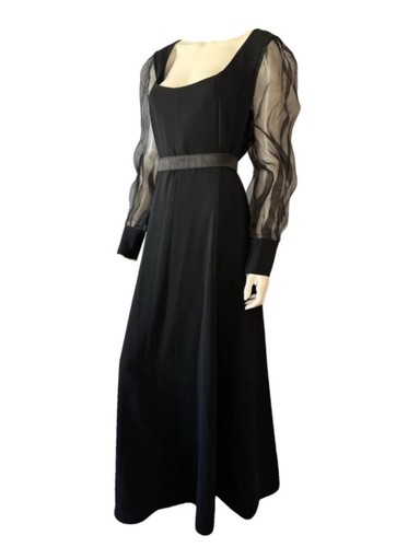 🌟 Marina Rinaldi By MAX MARA🔥 Abito Lungo Cady Silk Long Dress 21_FR46_IT50 - Foto 2 di 10
