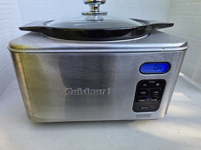 Cuisinart Programmable Slow Cooker 4qt PSC-400 Stainless Steel