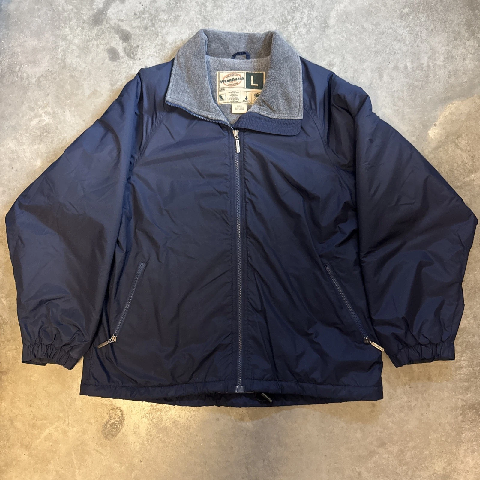 WearGuard Men's Full Zip Insulated Fleece Lined Jacket | Size Large