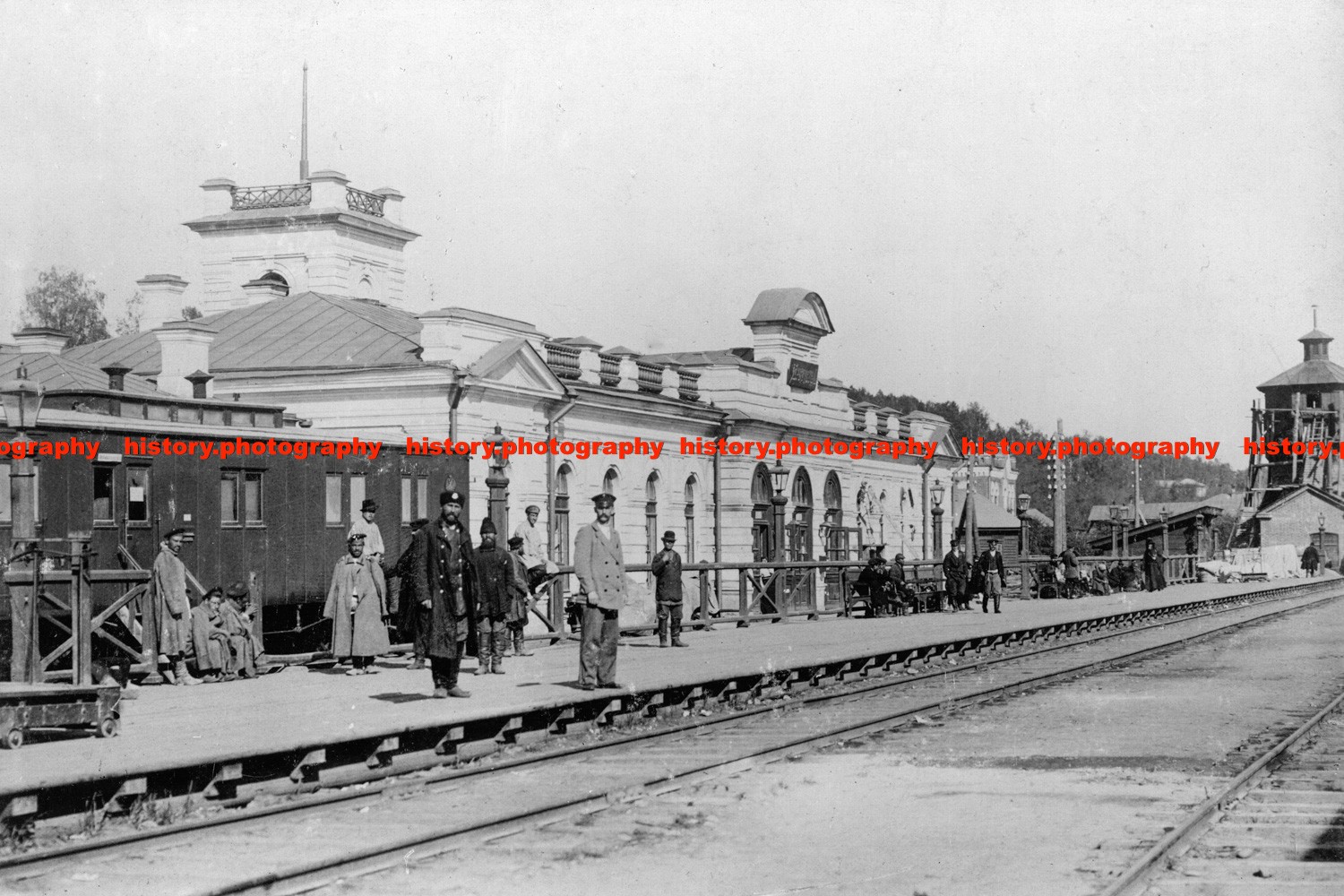 F021315 Irkutsk station Russia Trans Siberian Railway 1904