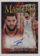 2023 Finest Masters Red & Black Geometric Refractor 3/10 Fred VanVleet Auto 0ad