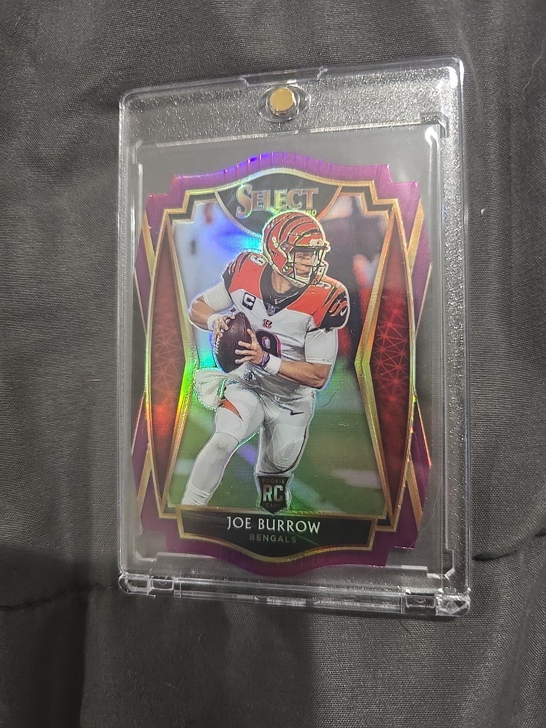 2020 Panini Select Premier Level Joe Burrow #146 Tri-Color Prizm Die-Cut (RC)