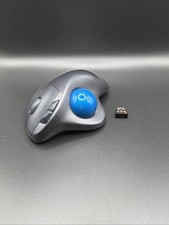 Logitech M570 Wireless Trackball Mouse W/ USB Receiver Dongle Tested