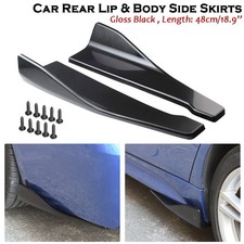 2tlg Auto Stoßstange Lippesplitter Spoilerklappen Diffusor Heckspoiler Universal
