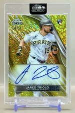 Jared Triolo 2024 Topps Chrome Black CBA-JT Gold Mini-Diamond Refractor Auto /50