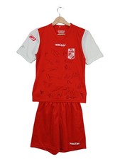 Saller FC Rot-Weiss Erfurt Trikot Set Kinder XS signiert Autogramme