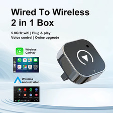 2026 New Wireless Carplay Adapter 2-In-1 Wired to Wireless Dongle for Apple  An