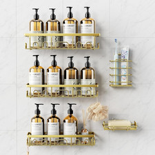 Shower Organizer Rustproof Adhesive Bathroom Shelves 5 Pack Bathroom Storage