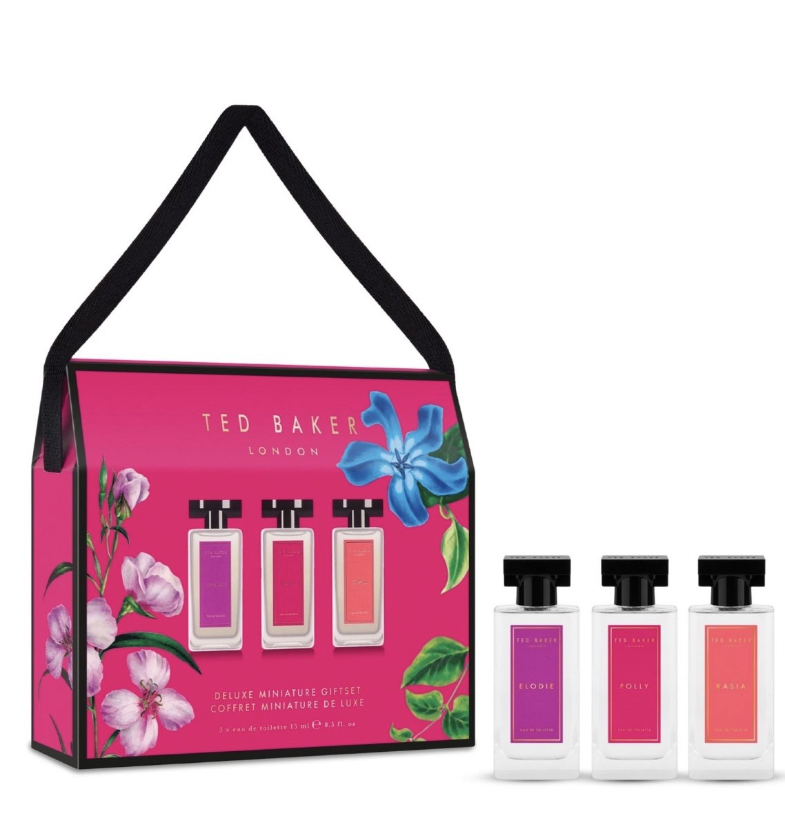 Ted Baker Deluxe Miniature Christmas Gift Set Elodie, Polly & Kasia EDT 3 x 10ml