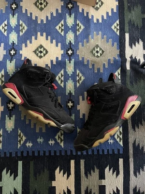 Jordan 6 black varsity Red (infrared) 2010 9,5 US / 8,5 UK / 43 EU - Photo 1/4