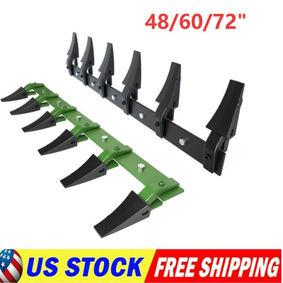 48''/60''/72'' Heavy Duty Bucket Tooth Bar Tractor Bucket 6/7 Teeth Bar 4560lbs