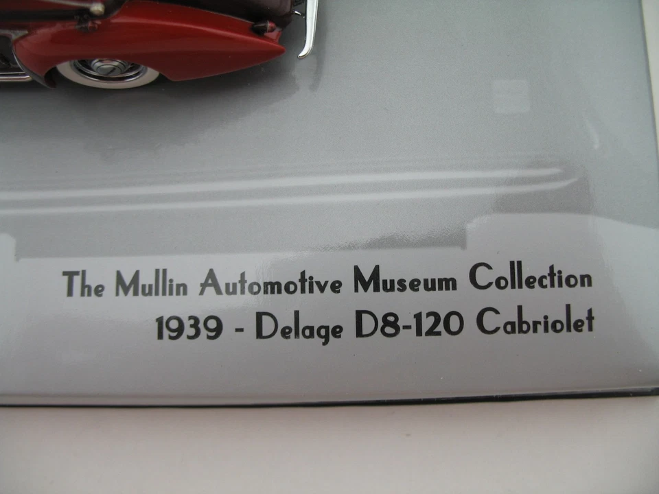 Minichamps 1:43 Model 115130, Mullin: 1939 Delage D8-120 Cabriolet, MIB - Image 4 of 4