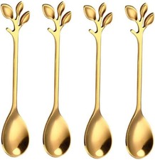 Teaspoon 4.7 inch Gold, Cake, Ice Cream, Stir, Sugar, Mixing, Stirring, 20 