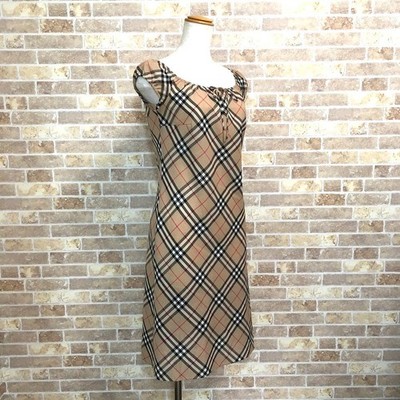 BURBERRY One Piece Dress Beige Size 38 M Very Good Condition | eBay
