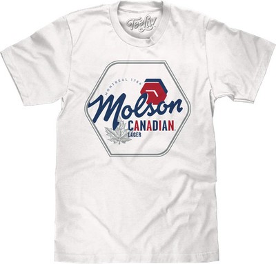 Molson Canadian Beer Mens T Shirt White