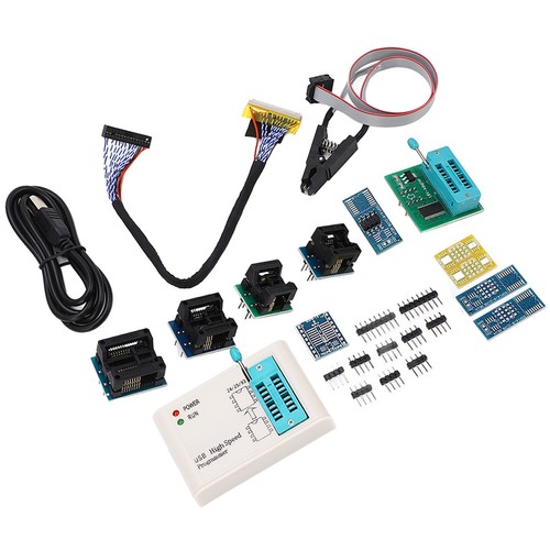 ′Flash Programmer & 12 Adapters High Speed SPI BIOS Chip USB Programming Kit - Bild 1 von 24