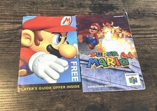 N64 Super Mario Nintendo 64 Instruction Manual Booklet ONLY Authentic Original