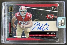 2019 Panini Unparalleled Nick Bosa RC Cosmos Auto #202 49ers Rookie