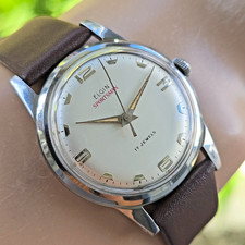Vintage ELGIN SPORTSMAN men's manual wind watch cal.679 swiss 1950s