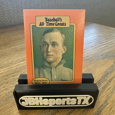 1987 Hygrade Baseball's All-Time Greats - Orange Border; Red Box on Back Ty Cobb