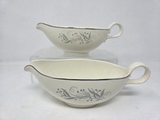 2 Homer Laughlin Celeste Gravy Boats