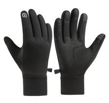 Winter Touch Screen Gloves for Men  Women - Warm, Water Medium, Black