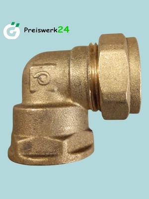 CORNAT Schraubfitting, 90 ° WinkelMessing Messing Ø 22x 3/4''IG °Nr:35