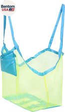 Mesh Beach Bag, Classic Mesh Beach Toy Tote Bag, Foldable Large Children'S Toy S