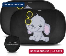 Car Window Shade for Baby with Certified UV-Protection 2 Pack - 20"x12"