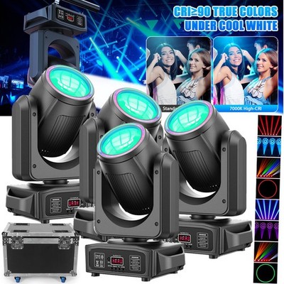 200W 18Prism LED Moving Head Light RGBW Gobo Beam Stage Lighting DJ Disco DMX