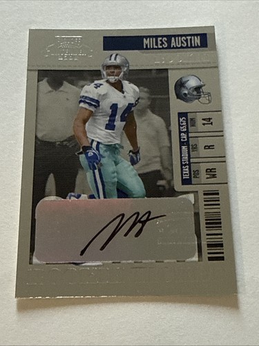 Miles Austin [Autograph] #219 2006 Playoff Contenders card