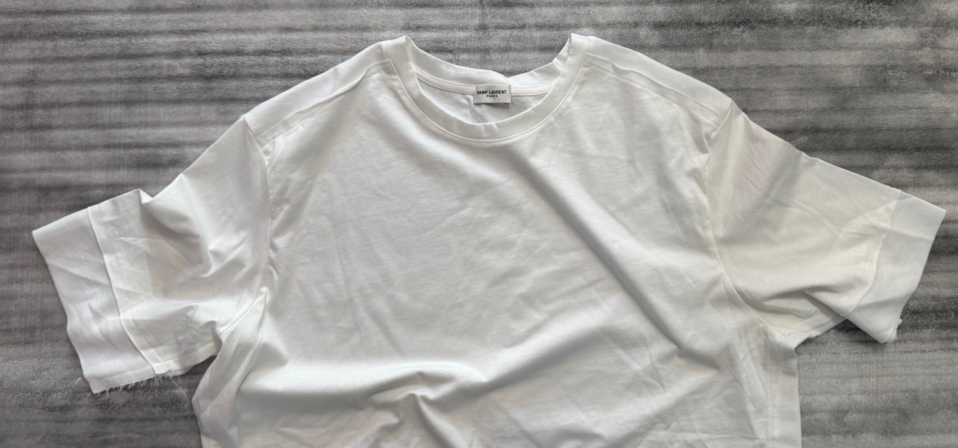 T shirt uomo bianca Yves Saint Laurent taglia 2XL