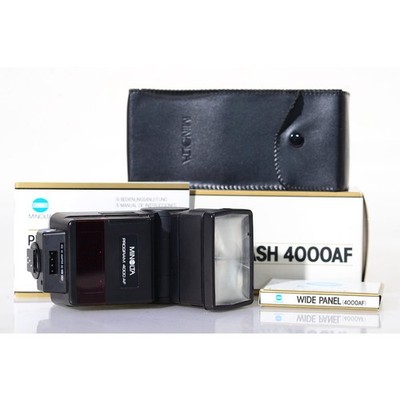 Minolta Programm Blitz 4000 AF - Systemblitz - Flash - 4000AF - Blitzgerät 