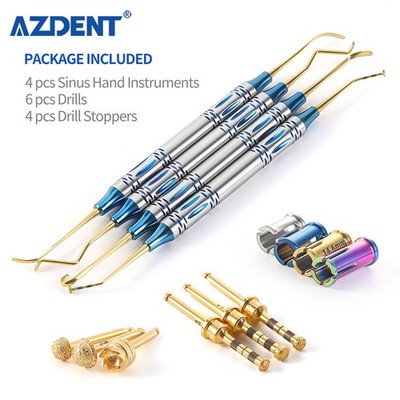 Dental Sinus Lift Kit Set  Implant Elevation Dental Kit Stainless Steel+Drill