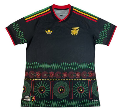 Adidas Originals Jamaica Football Federation Jersey Black Reggae Soccer Men s L