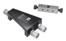 Porkchop BMX Porkvert bicycle gyro upper brake cable splitter - BLACK ANODIZED