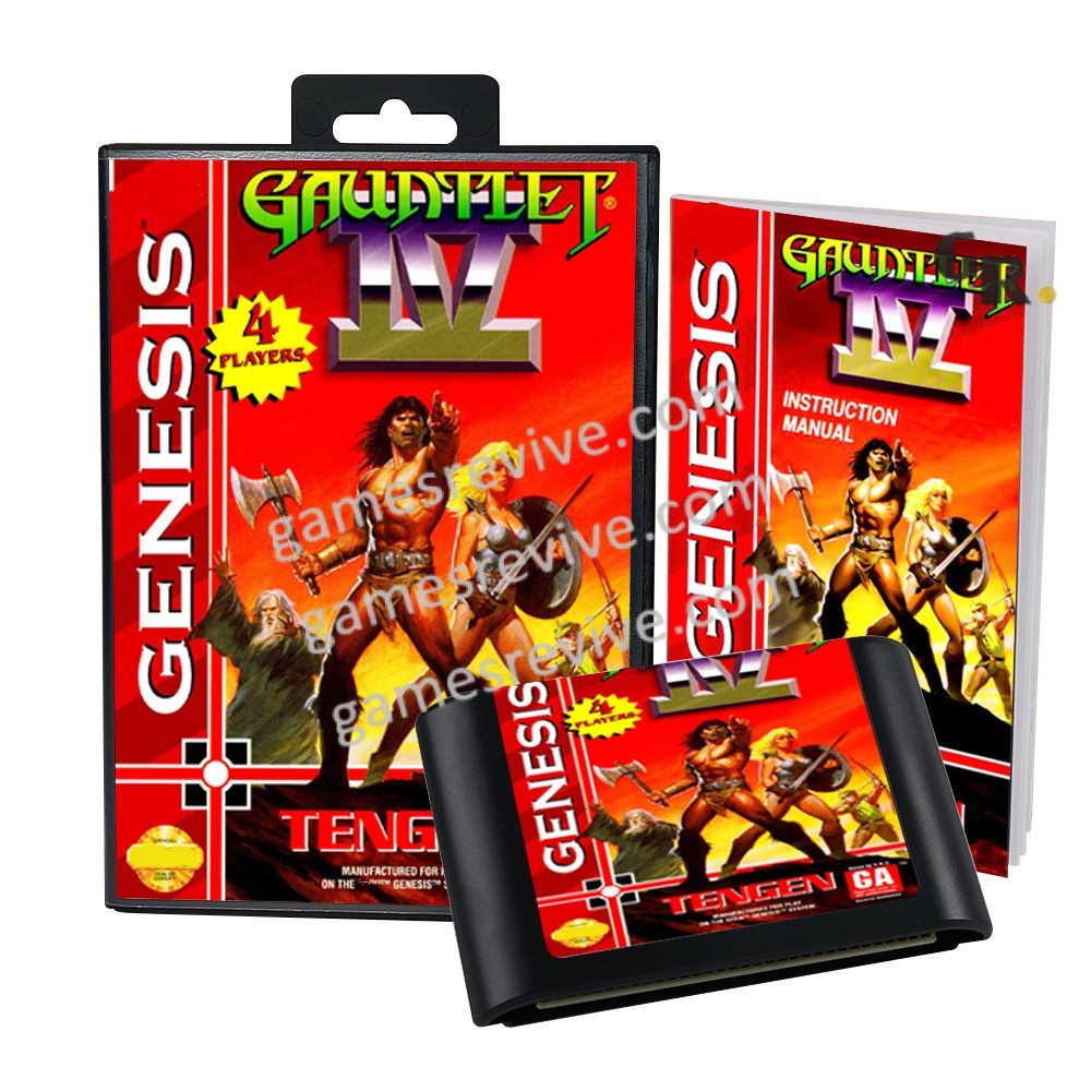 Gauntlet IV  with  With Manual Sega Megadrive -  Sega Genesis Retro Fan boy !