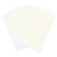 270 Pieces 21mm/0.83" Screw Hole Sticker, Beige, 5 Sheet