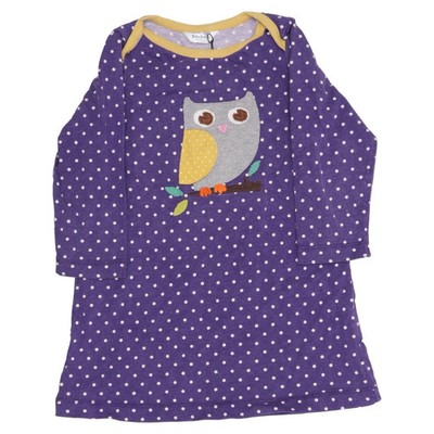 Baby Boden, Kleid, Größe: 86, Lila/Weiß/Mehrfarbig, Baumwolle, Gepunktet #h8E