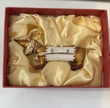 Dept 56 Krinkles Patience Brewster Dachshund Jeweled Box, *broken Tail
