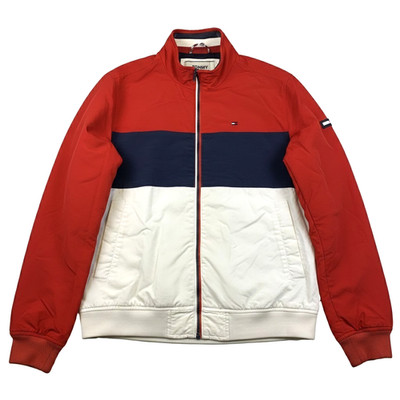 Tommy Jeansjacke Herren XL Colorblock 2021 Bomber Windbreaker Logo TOP