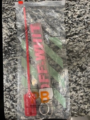 OW(off-white) Accessories: Off White Industrial Keychain/Lanyard w/zip tag. 