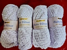 Lot of 4 Stylecraft Baby Velvet  DK Wt Yarn Lilac Shade 5038 Discontinued HTF