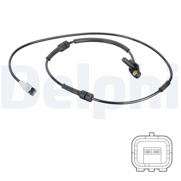 Delphi Abs-Sensor Raddrehzahl FüR CitroëN Berlingo MF Berlingo Berlingo First-image